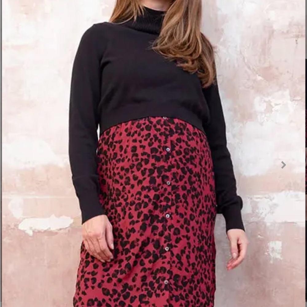 SERAPHINE maternity and Nursing dress black